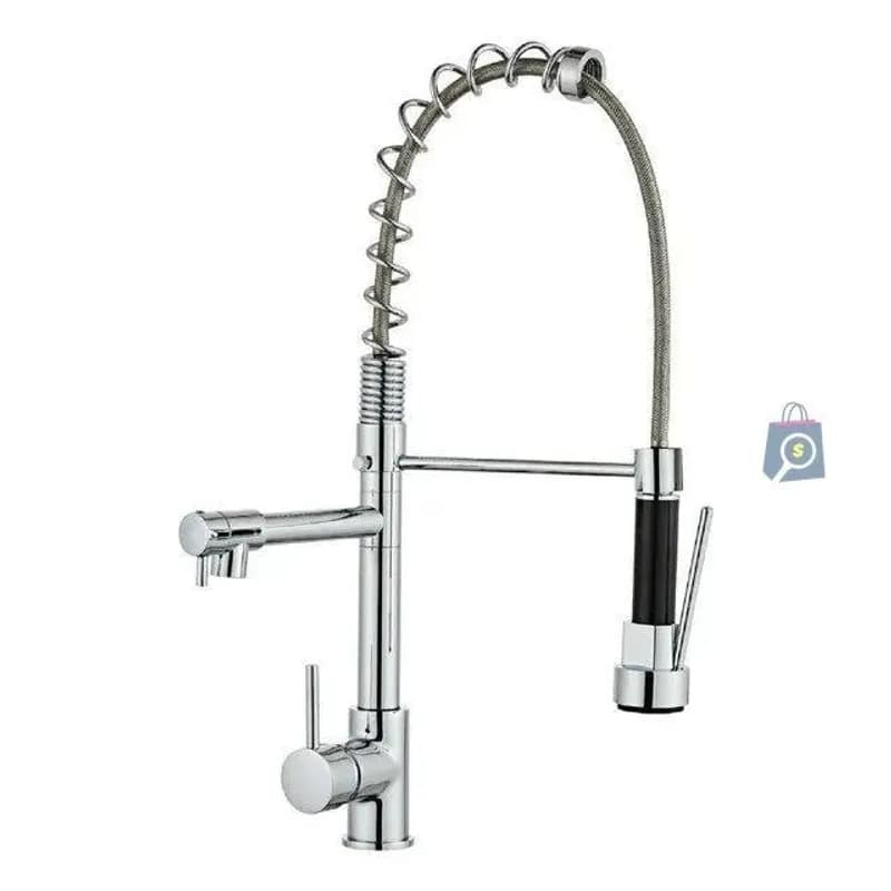 Torneira Cozinha Gourmet Monocomando Cromada Flexível Extensível 2 Jatos Retrátil Holter Home Design