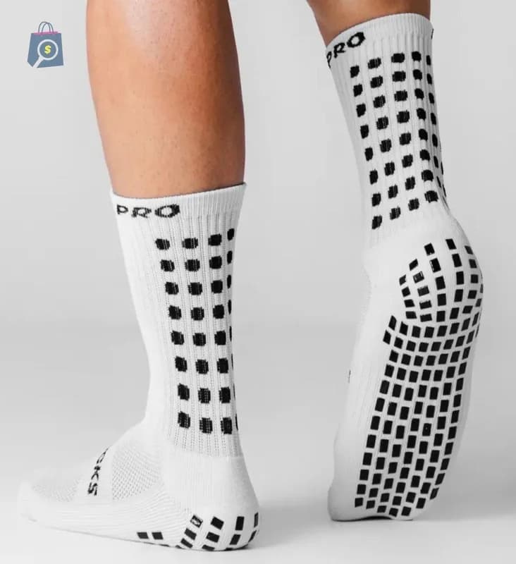 Kit Meia Antiderrapante Prosocks Grip Draft e Meião Cortado Canelito