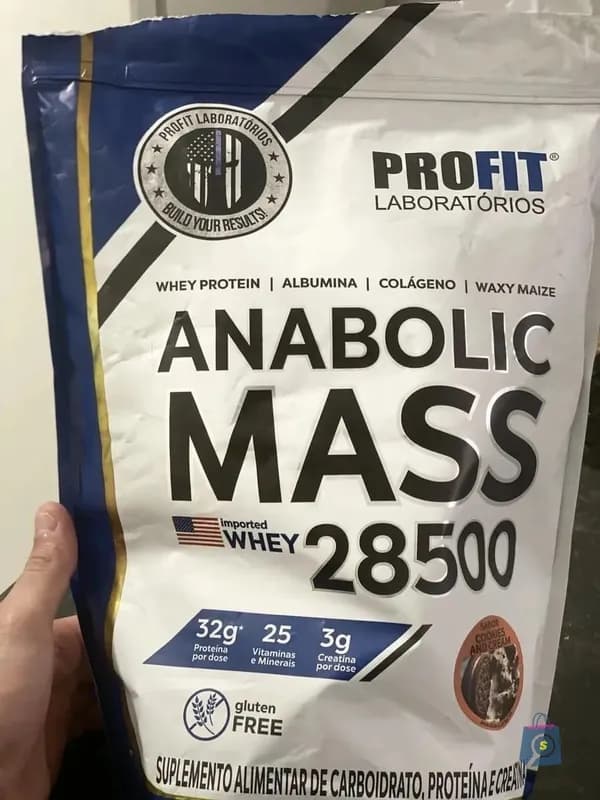 Anabolic Mass 28500 3kg Profit Labs Sabor Chocolate