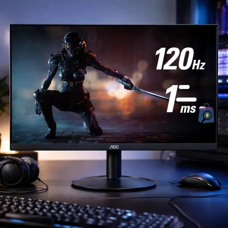 Monitor Gamer AOC Série B30 21.5" Full HD 120Hz 1ms 22B30HM23 Preto
