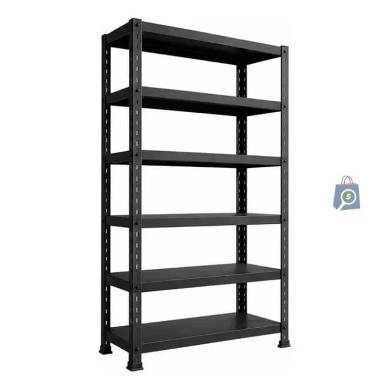 Estante de Aço 6 Prateleiras 198x90cm Multiuso Resistente Preto