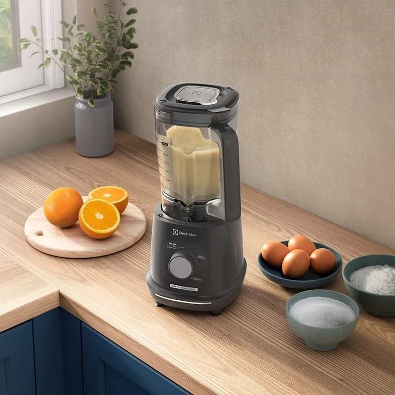 Liquidificador Electrolux 1000W 2,7L Efficient com TriForce 5 Velocidades Cinza EBL1000 127V