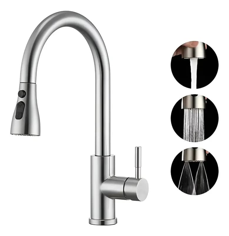 Torneira Gourmet Monocomando Pia Cozinha Bancada Flexivel 3