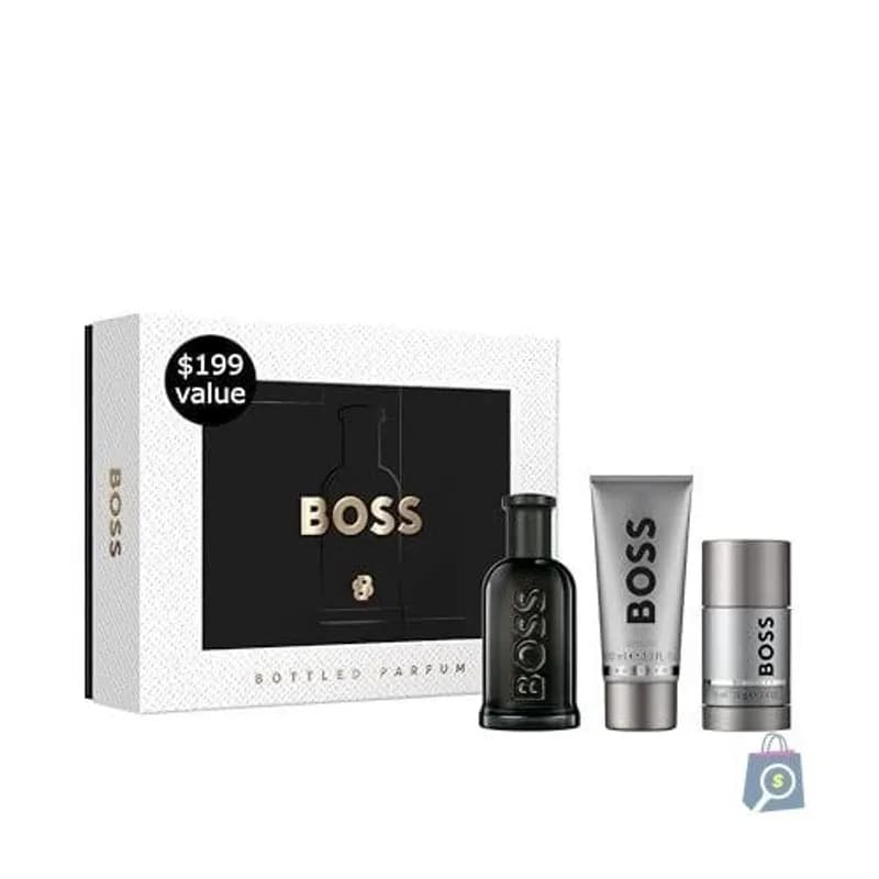 Kit Perfume Masculino Hugo Boss Bottled Parfum 3 Itens