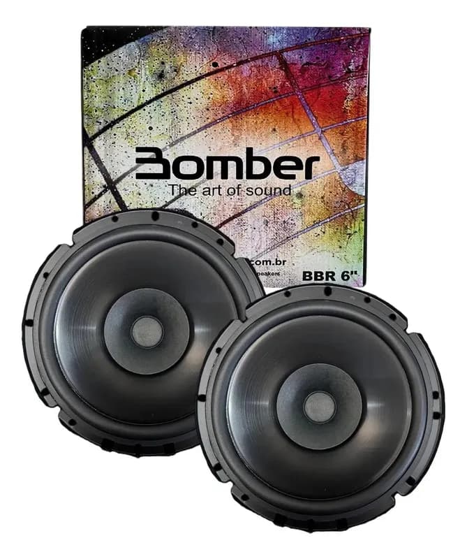 Alto Falante Bomber Bbr6 6pol 100rms Full Range Montadora