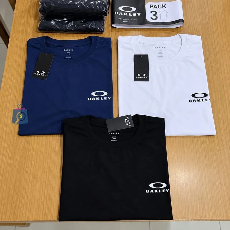 Kit 3 Camisetas Oakley Masculino Misselaneous Ellipse