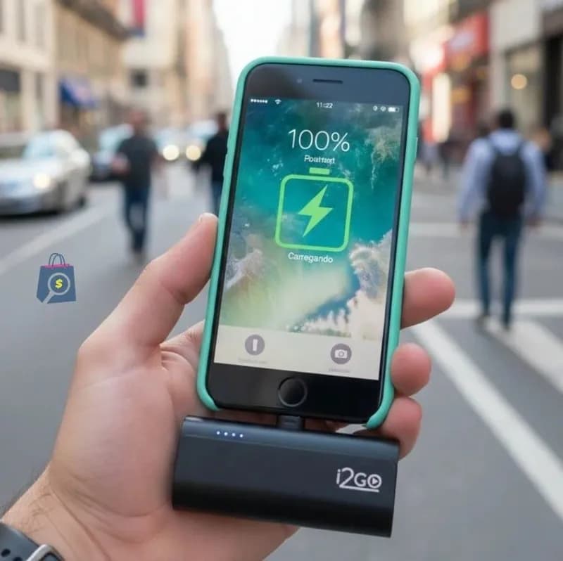 I2go, Carregador Portátil (power Bank), Pocket, 5000mah, Não Necessita Cabos, Modelo Lightning