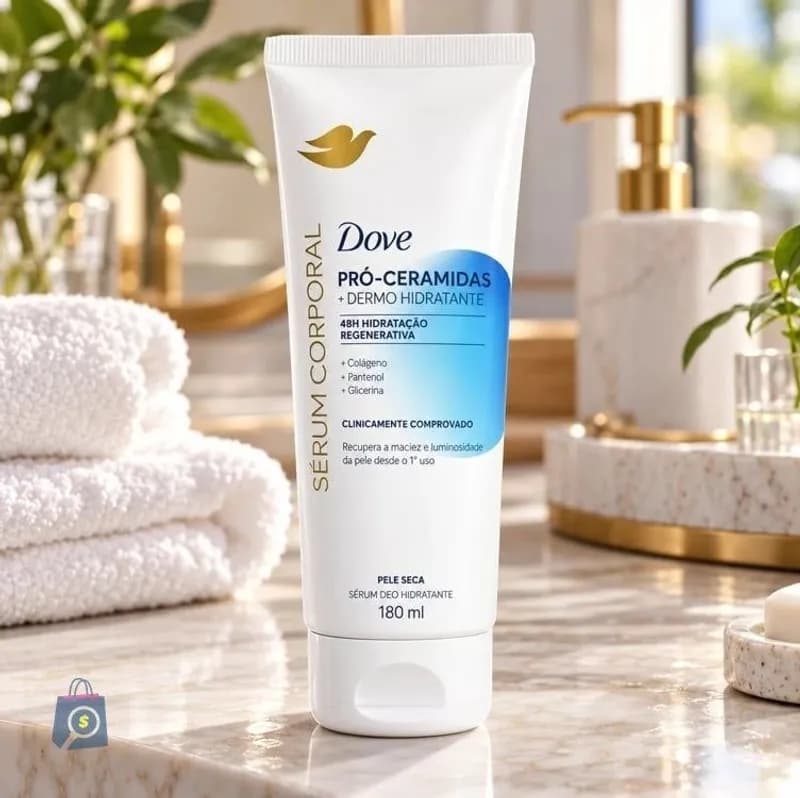 Sérum Hidratante Corporal Com Colágeno Vegano, 48h de Hidratação Regenerativa Dove Pró-Ceramidas Para Pele Seca, Clinicamente Comprovado 180mL