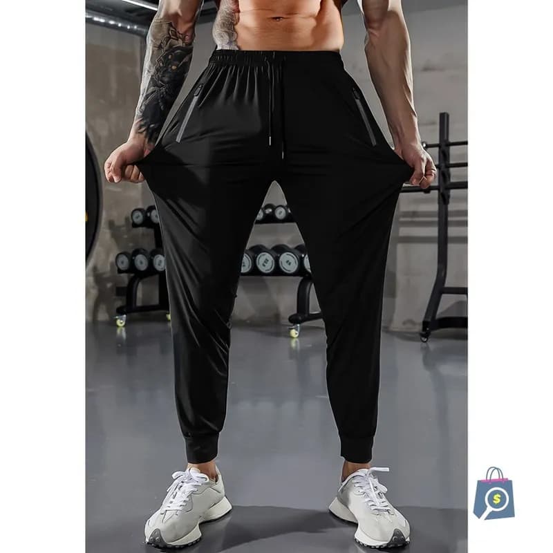 Calça Masculina Jogger Poliamida C/Elastano Esportiva Academia Slim Treino