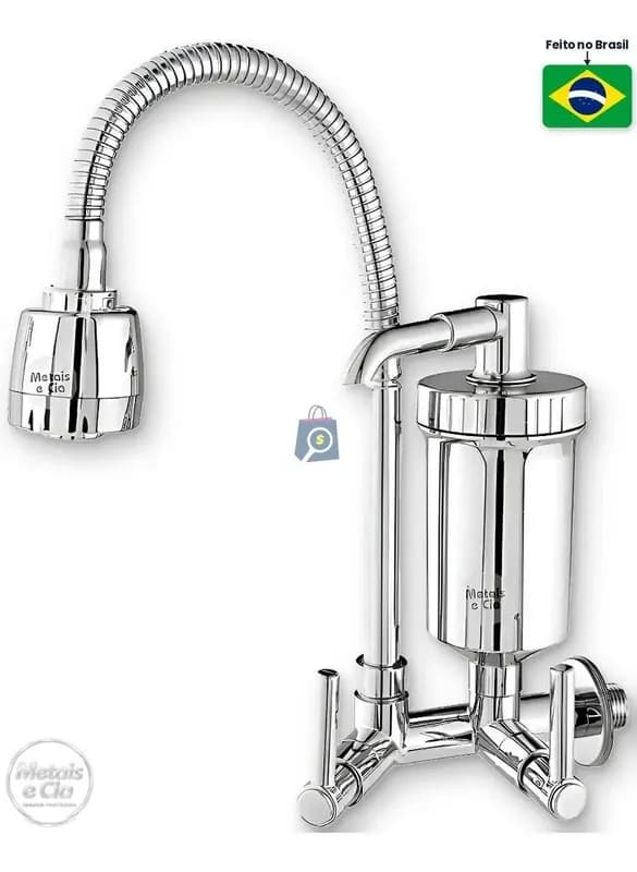 Torneira com Filtro Gourmet Flexível Cromada