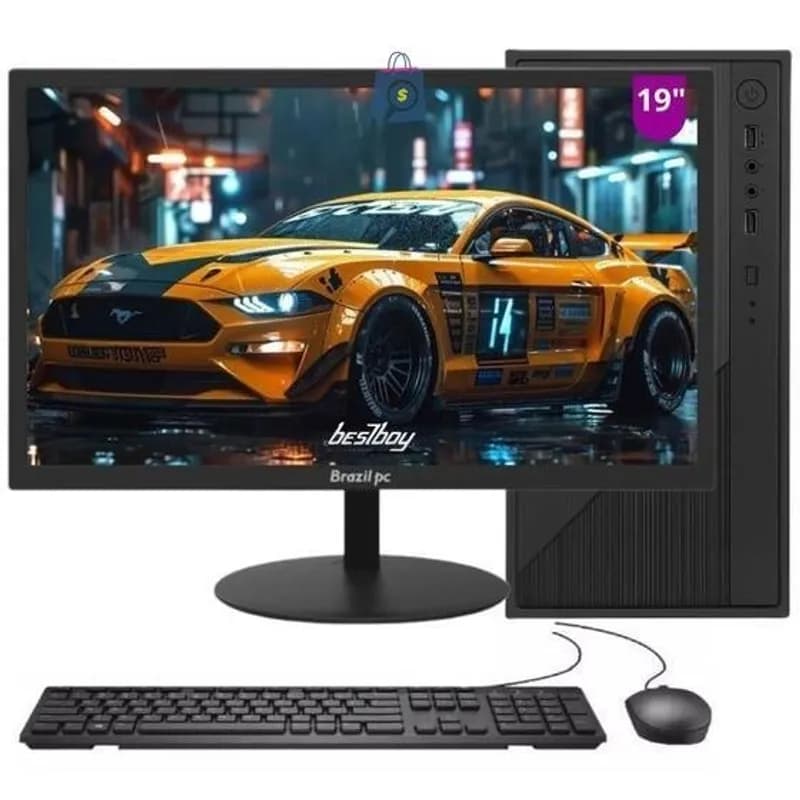 Computador Completo BestBoy Intel Core i5 8GB RAM SSD 240GB Monitor LED 19 HDMI Windows 10