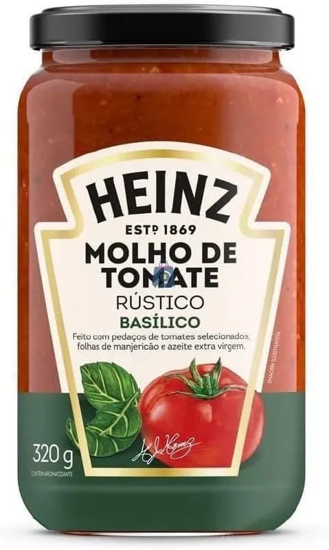 Molho de Tomate Heinz Rústico com Basílico 320g