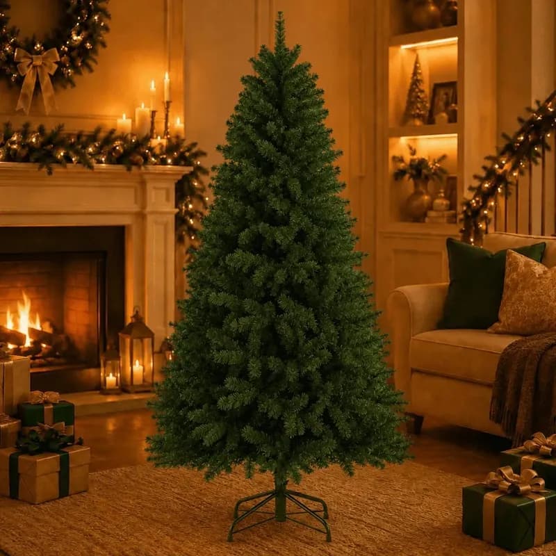 Árvore De Natal Verde Luxo 150 500 Galho - Pé De Ferro Dekasa