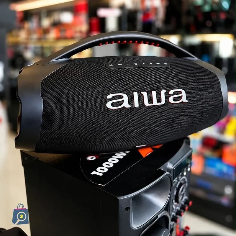 Caixa de Som Boombox Aiwa AWS-BBS-01-B 200W IP66 30h de Bateria