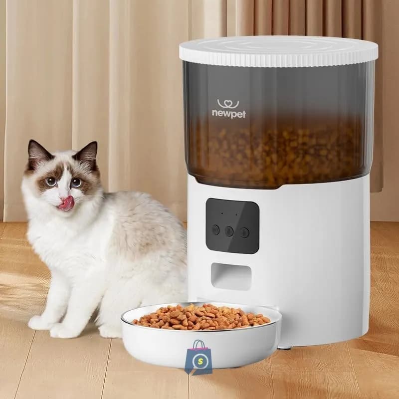 Alimentador Automático Pet 4L com Controle por Aplicativo Wi-Fi
