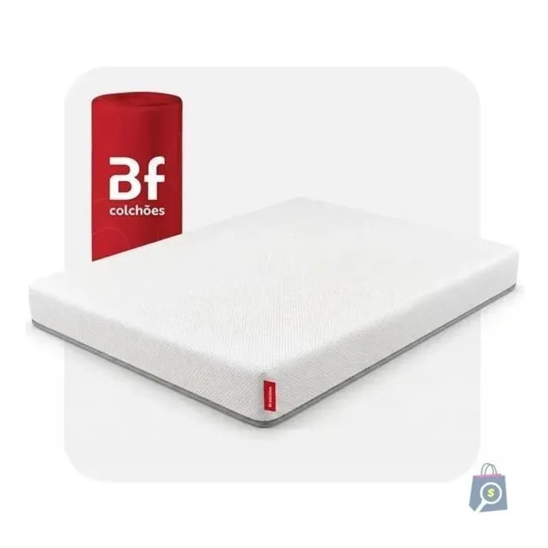 Colchão Casal D33 Ortopédico de Espuma Dupla Face a Vácuo 138x188cm BF Colchões
