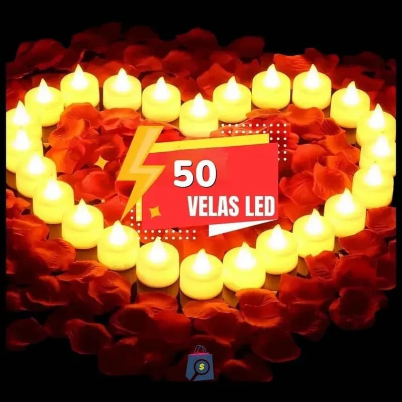 Kit 50 Velas de LED