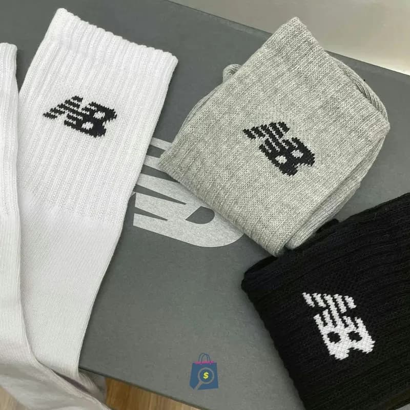Kit 3 Meias New Balance Cano Longo 39 ao 42 Unissex