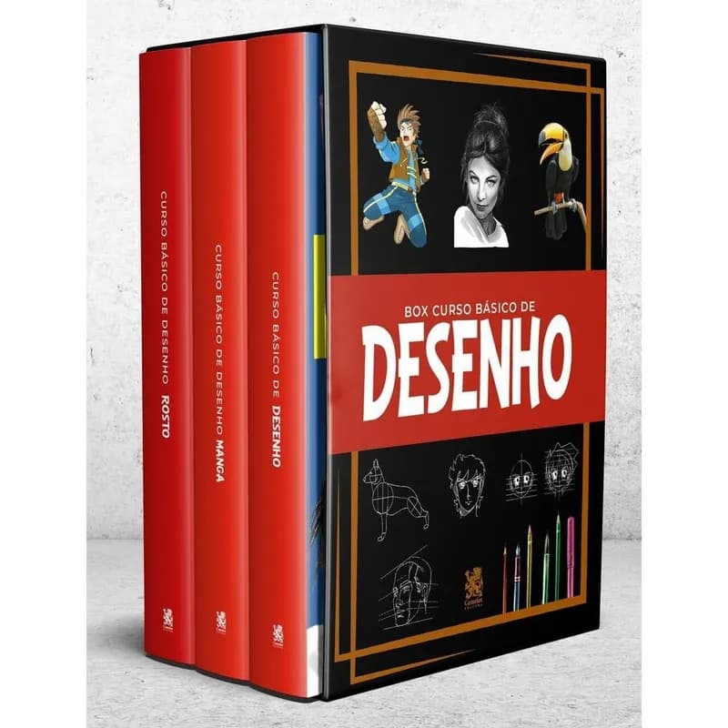Box Curso Básico de Desenho - Box com 3 Livros