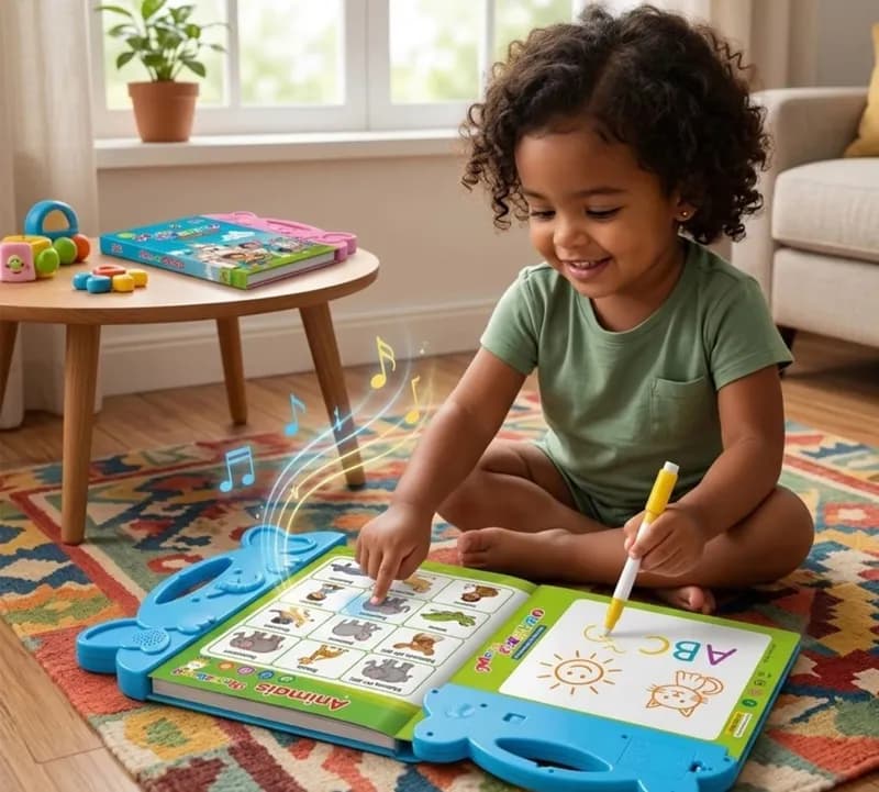 Livro Sonoro Interativo para Crianças Português e Inglês