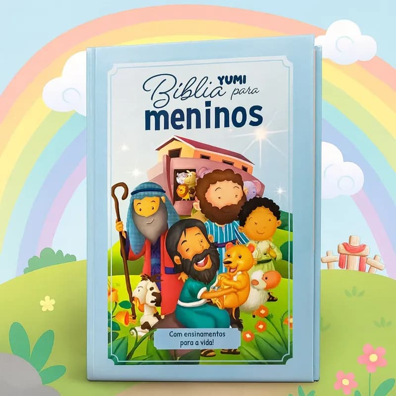 Livro Infantil Bíblia para Meninos - Bíblia Para Crianças com Mais de 100 Histórias da Bíblia e Ensinamentos para a Vida