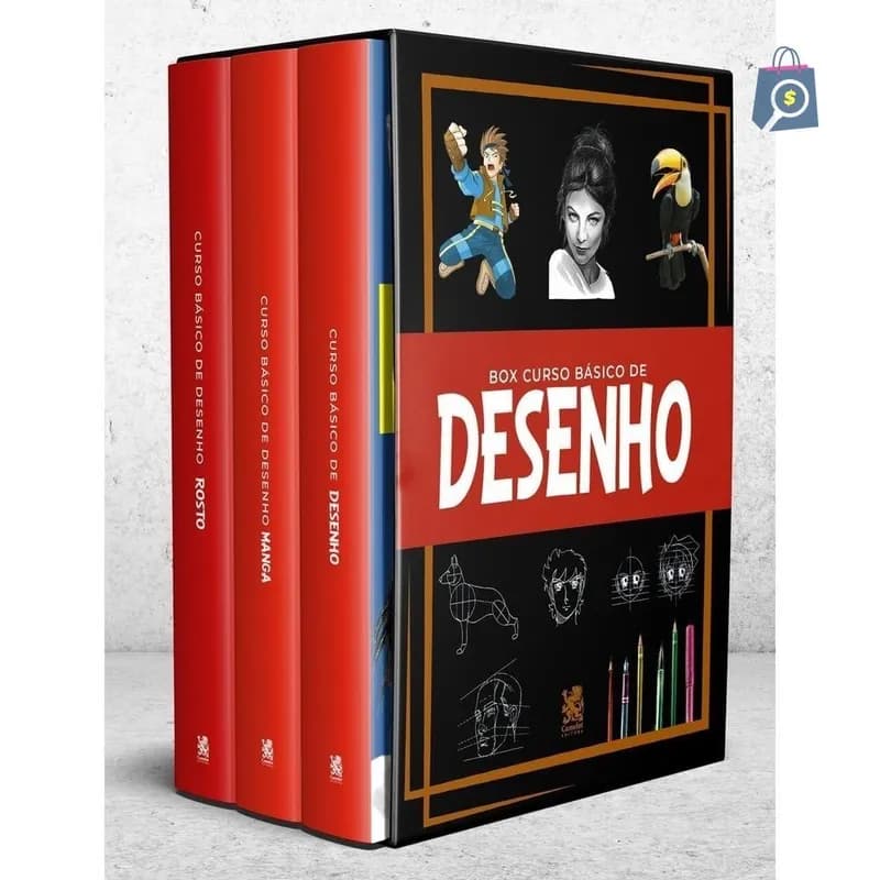 Box Curso Básico de Desenho - Box com 3 Livros