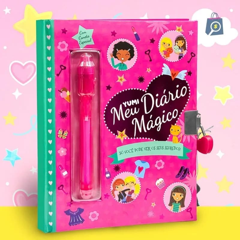 Meu Diário Mágico - Livro Infantil Com Caneta Invisível