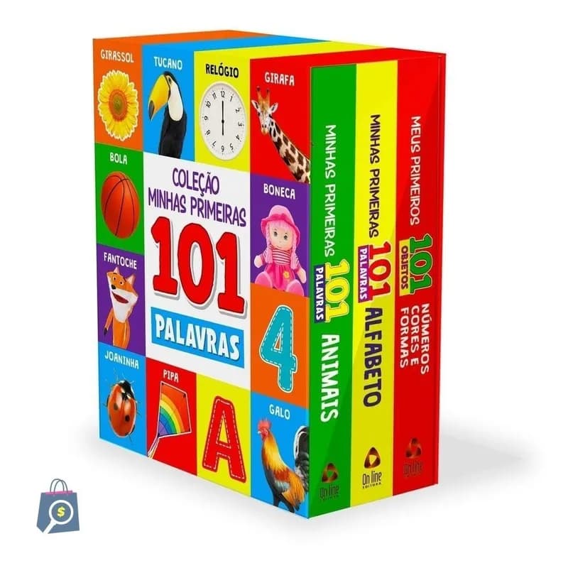 Coleção Minhas Primeiras 101 Palavras - Box com 3 Livrinhos